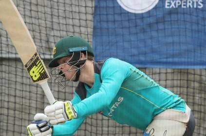 Steve Smith practicing in Australian nets struggles against Starc