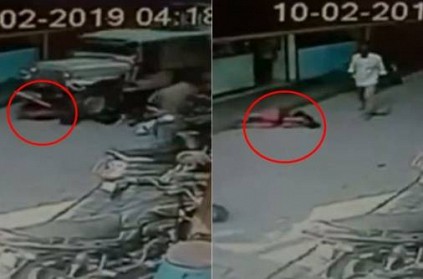 Accident in karnataka caught on cctv camera