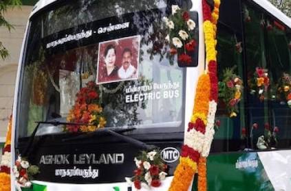 CM Edappadi Palaniswamy launches 1st electric bus in Chennai