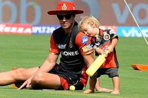 Video of de Villiers' son supporting RCB goes viral