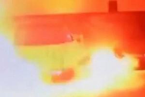 Horrifying Video Goes Viral: Parked Car Bursts Into Flames