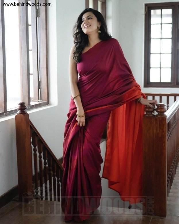 Anju Kurian, saree, malayalam, actress | Gethu Cinema