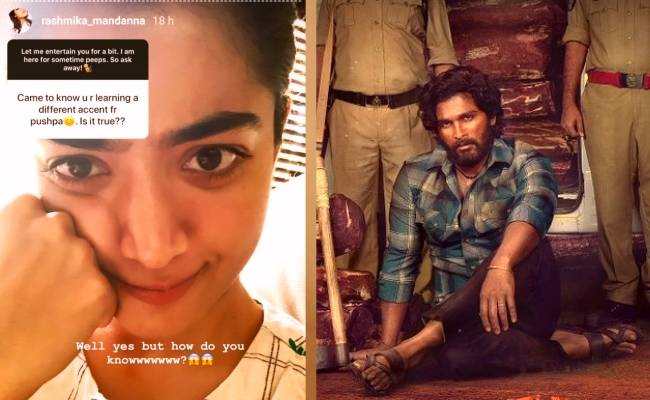 Rashmika Mandanna is shocked knowing her fan knows this secret from Allu Arjun's Pushpa