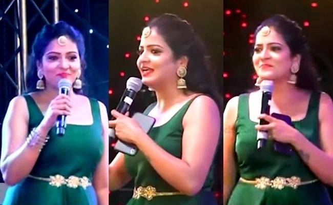 VJ Chitra last stage performance video ft Chithu VJ