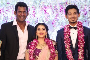 Actor Vishal's sister Aishwarya marriage