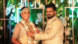 Actress Reshma Muralidharan and Actor Madhan Pandian wedding reception