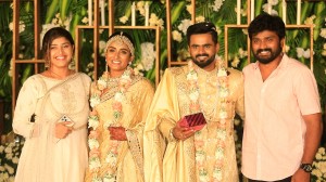 Actress Reshma Muralidharan and Actor Madhan Pandian wedding reception