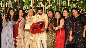 Actress Reshma Muralidharan and Actor Madhan Pandian wedding reception