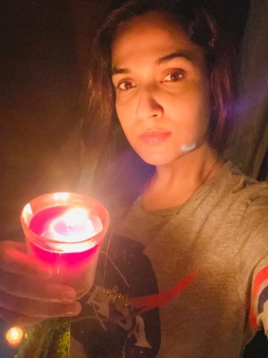 Celebrities photos with Diya and Torchlights to stand united against Corona