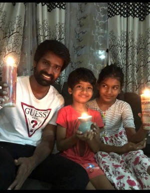 Celebrities photos with Diya and Torchlights to stand united against Corona