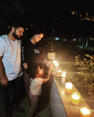 Celebrities photos with Diya and Torchlights to stand united against Corona