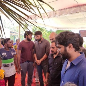 Kollywood stars pay condolences to Pa Ranjith's father