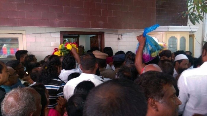 Sasikala Husband Natarajan Funeral