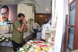 SP Balasubramanyam Condolence Prayer Meeting