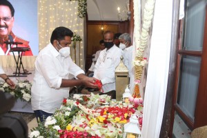 SP Balasubramanyam Condolence Prayer Meeting