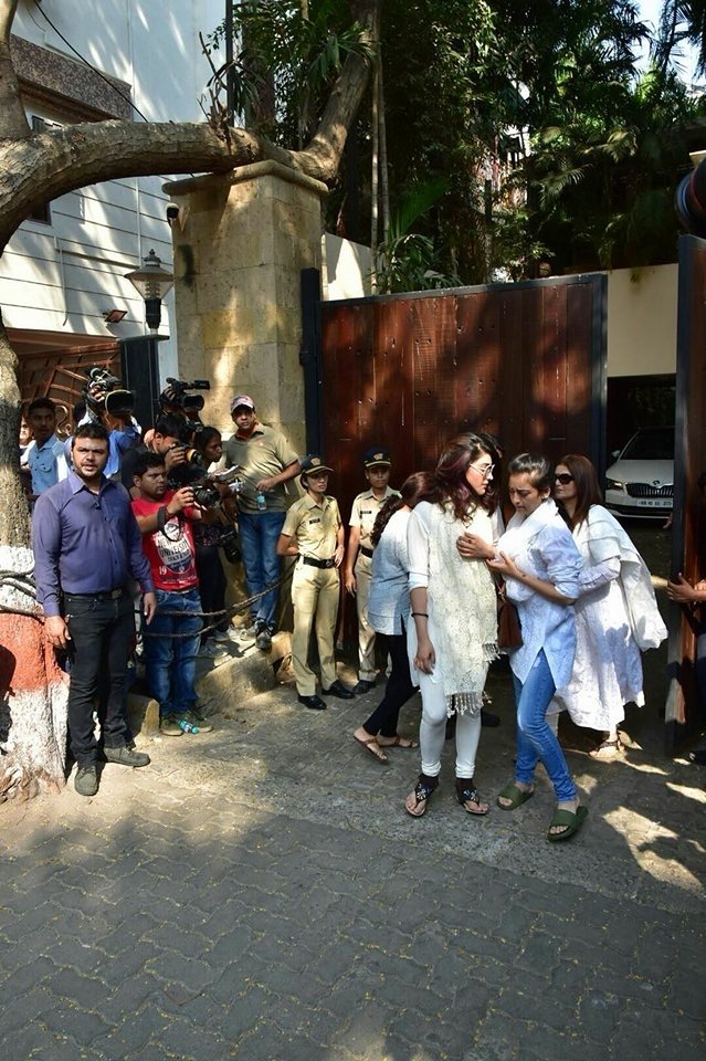 Sridevi's final journey -  funeral