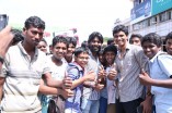 Team Vanavarayan Vallavarayan Meets Fans in Theater 