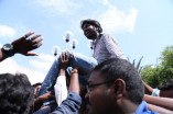 Team Vanavarayan Vallavarayan Meets Fans in Theater 