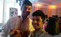 Vikram's daughter Akshita engagement stills