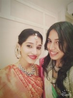 Vikram's daughter Akshita engagement stills