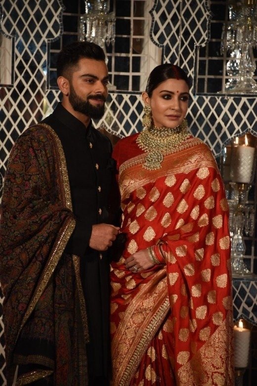 Virat Kohli And Anushka Sharma Reception