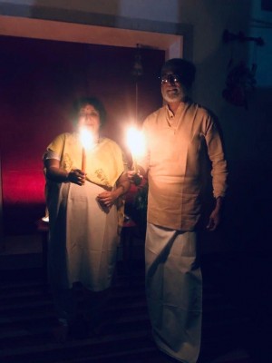 Celebrities photos with Diya and Torchlights to stand united against Corona