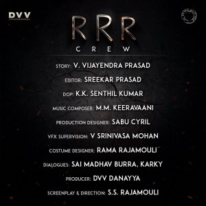 RRR (aka) Rajamouli-RamaRao-Ramcharan