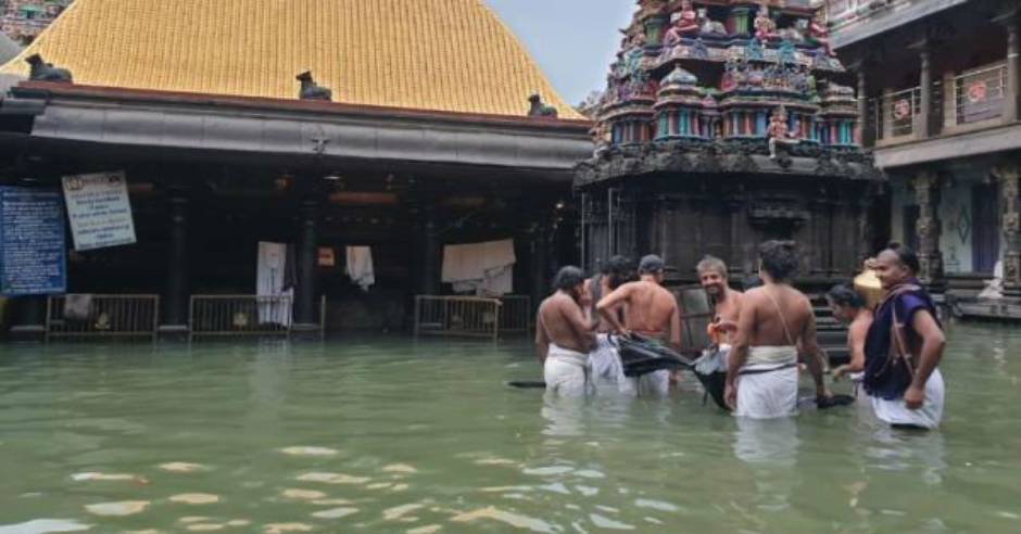 Chidambaram Natarajar temple 800 yr old Chola period rainwater system