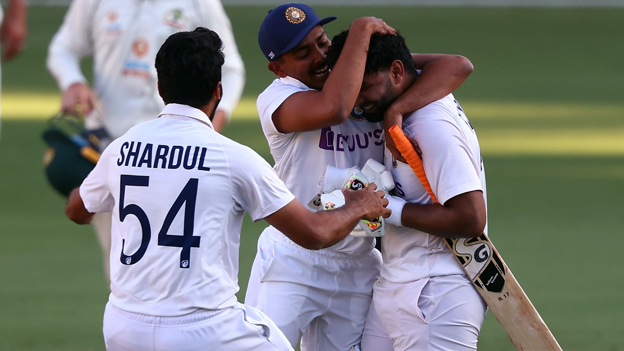 ind aus gabba test win rishabh pant ravi shastri emotional