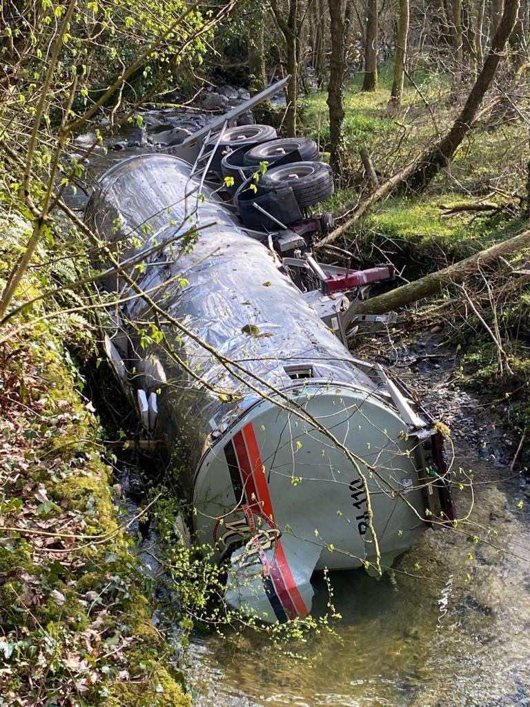 The Tulis River in the UK has become milk River in england