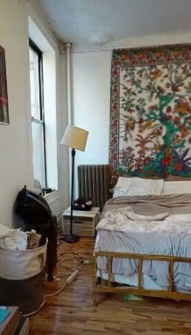 Woman spots ghost on bed during virtual tour of new apartment