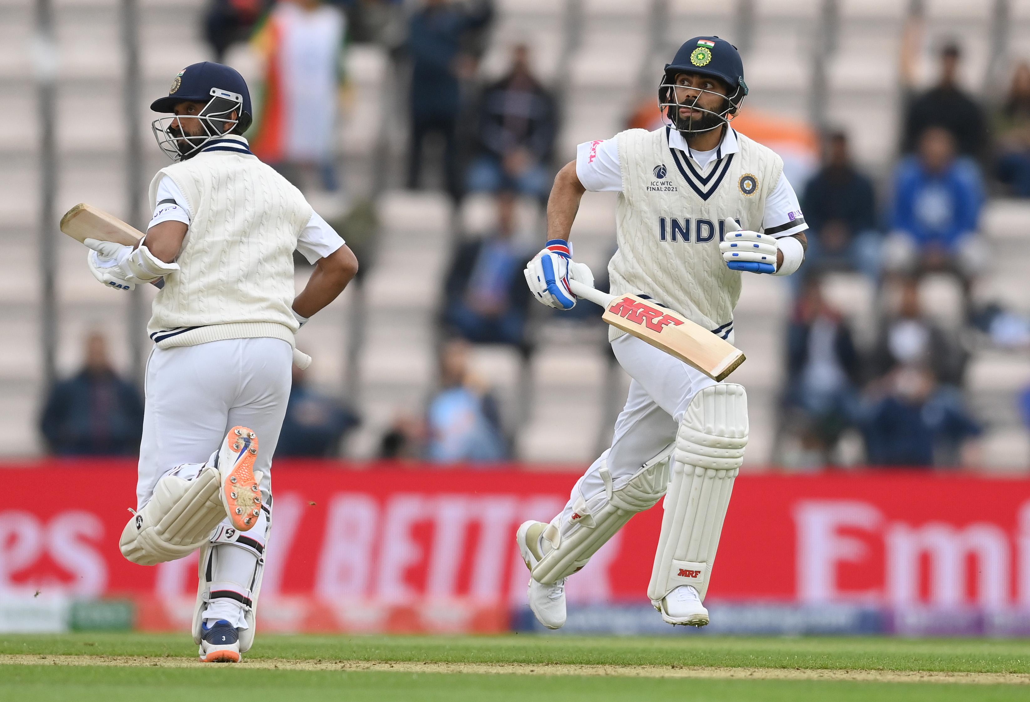 Virat Kohli dances on the field during the WTC Final